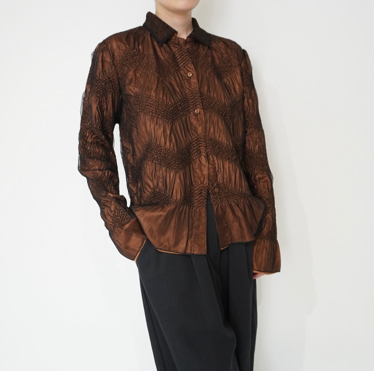 90s Pleat Design Shirt