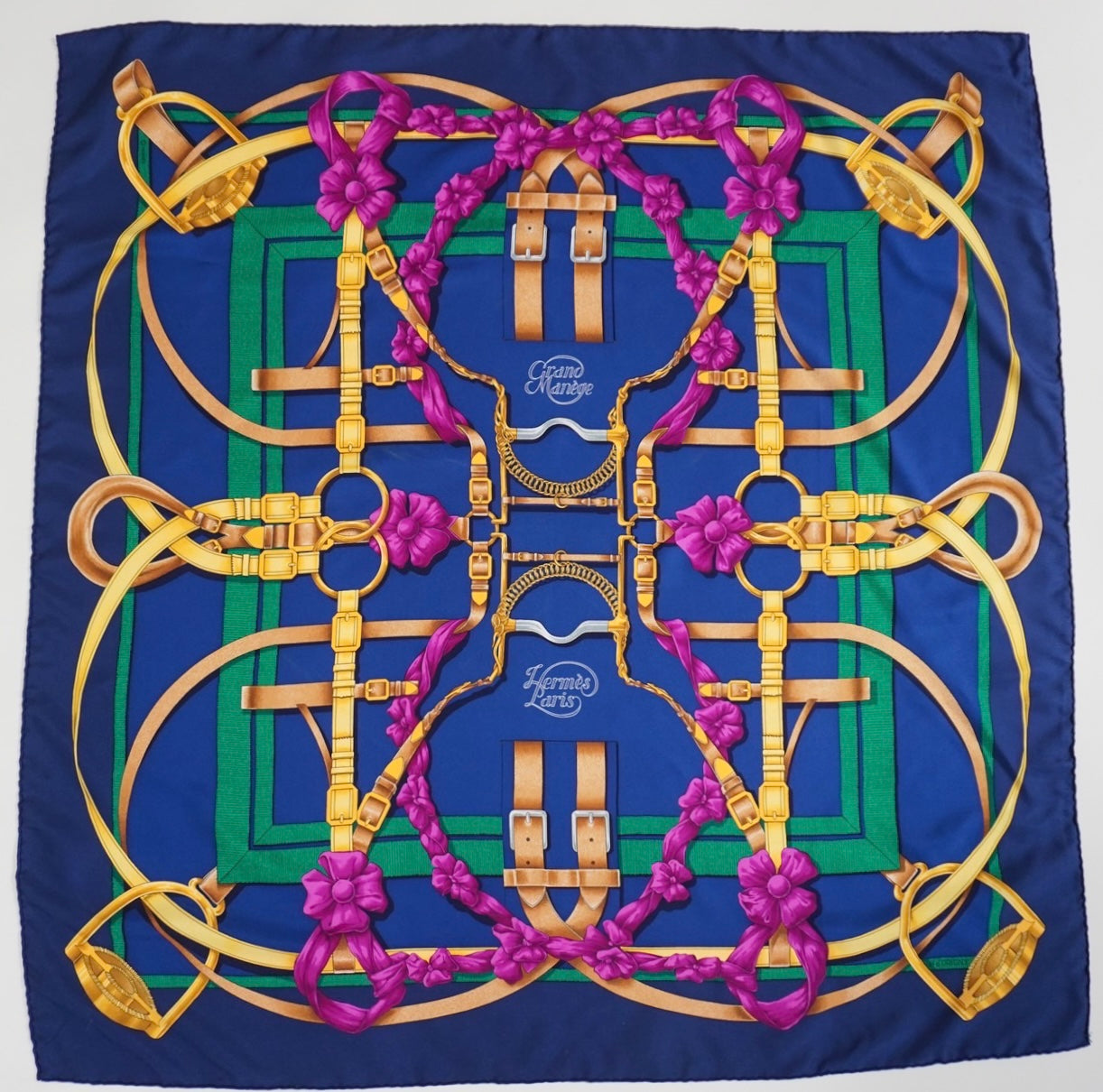 ”Hermes” Silk Scarf Made in France