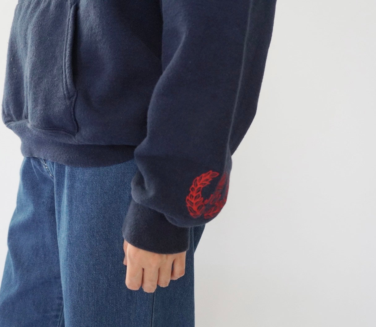 00s Print Hooded Sweater