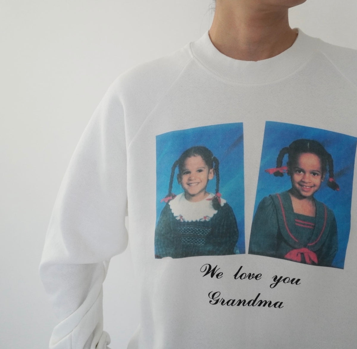 90s Photo Printed Sweater Made in Canada