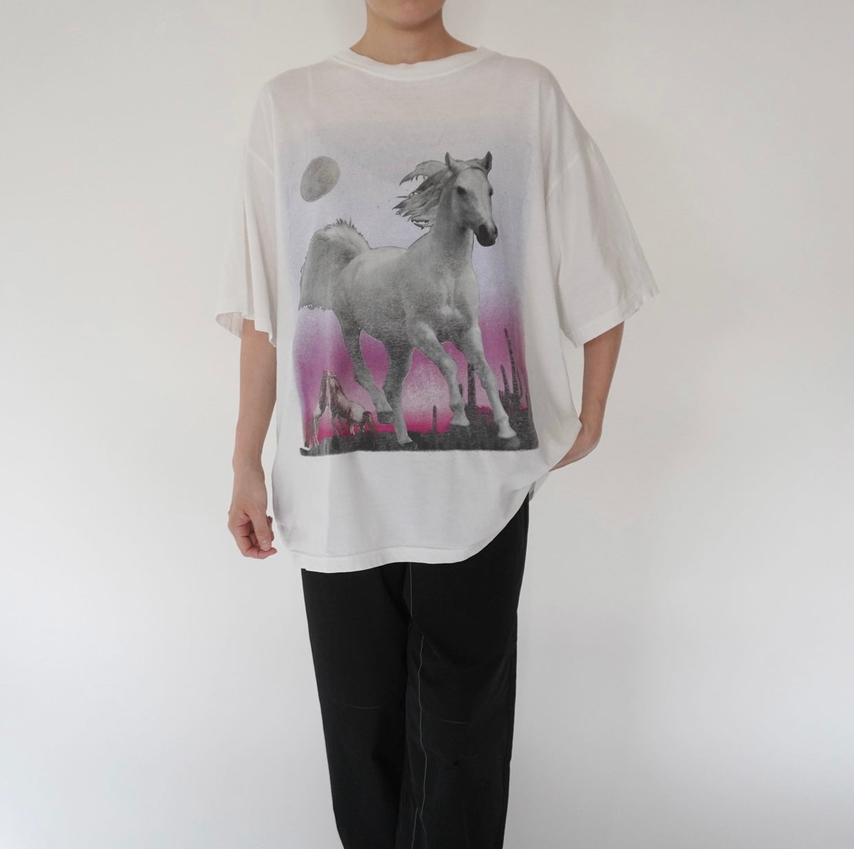 90s EURO Horse Printed T-shirt
