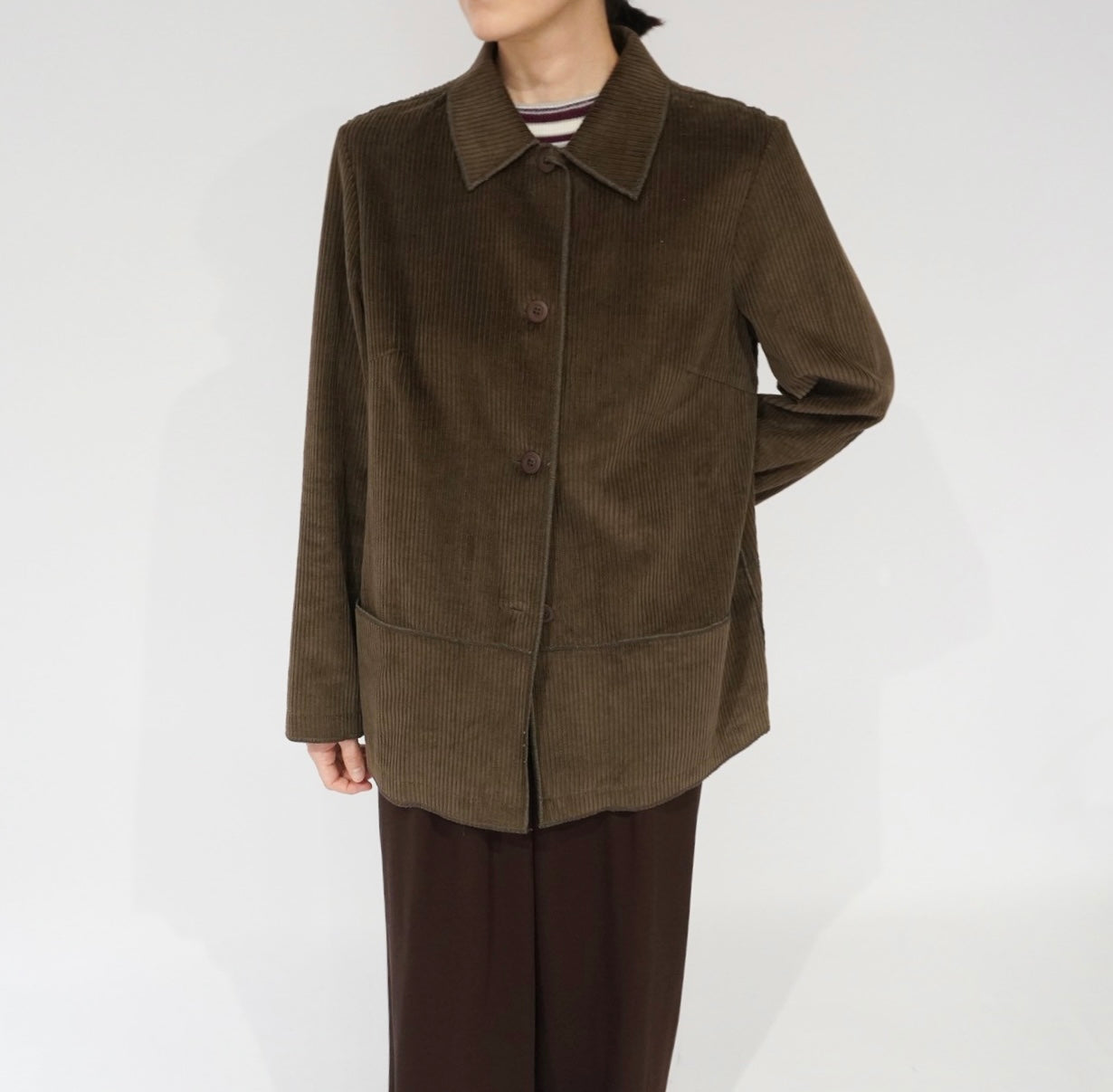 90s "harve benard" Corduroy Shirt Jacket