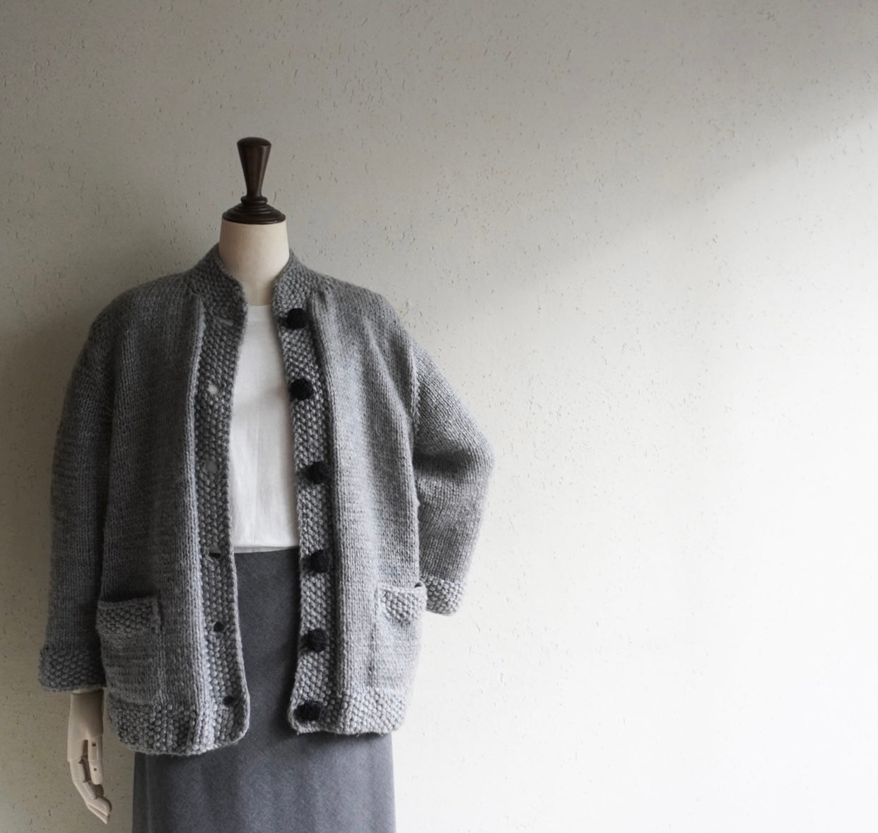 80s Design Knit Cardigan,Jacket