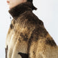 90s Horse Pattern Fleece Jacket Made in USA