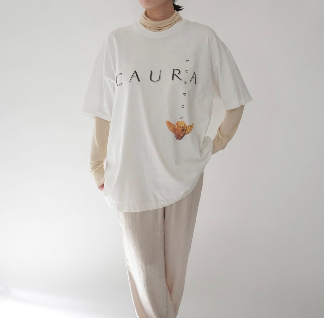 90s "CAURA LONDON" Printed T-shirt