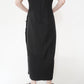 90s Black Linen Dress