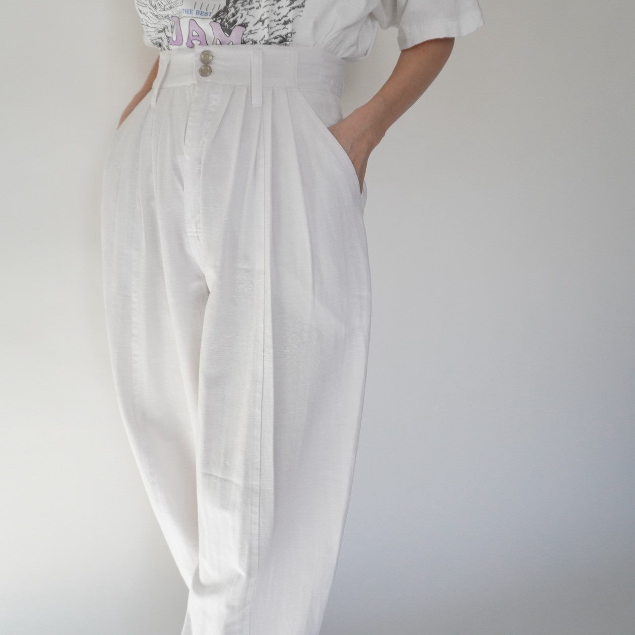 80s Design Wide Pants