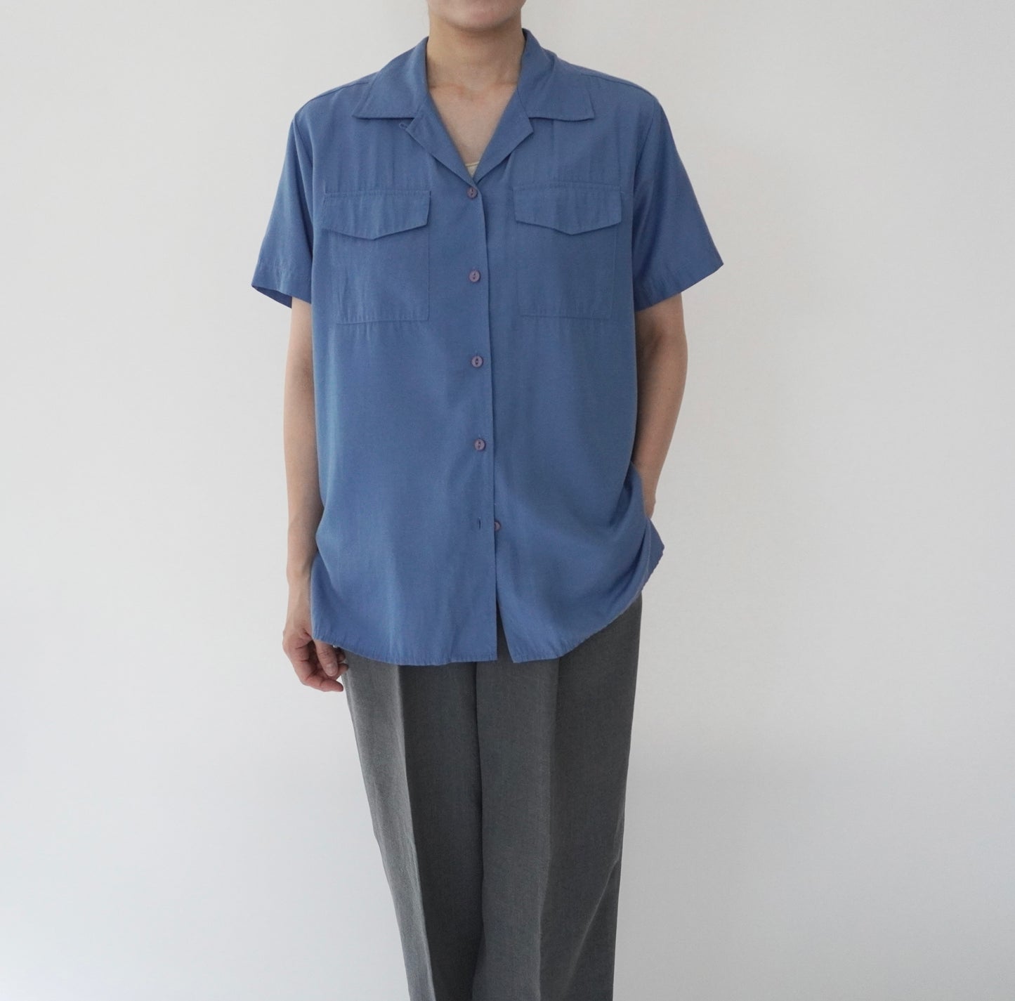 90s Blue Shirt