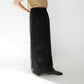 80s  Velour Maxi Skirt