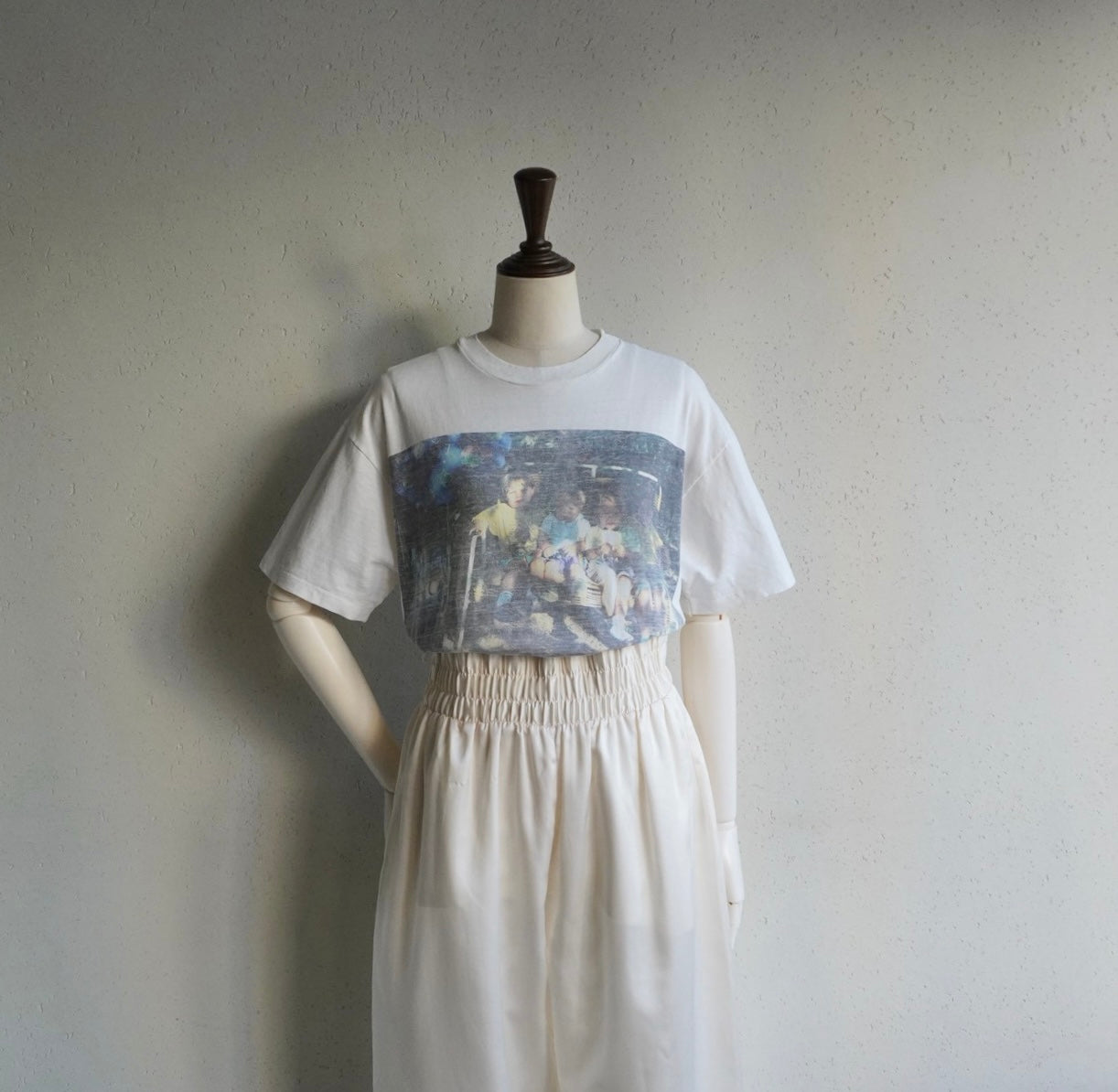 80s Photo Printed T-shirt Made in USA