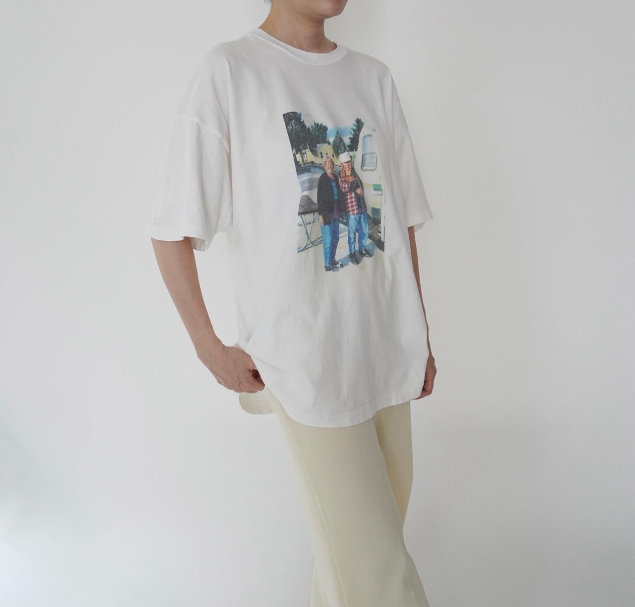 90s Photo Printed  T-shirt Made in Ireland