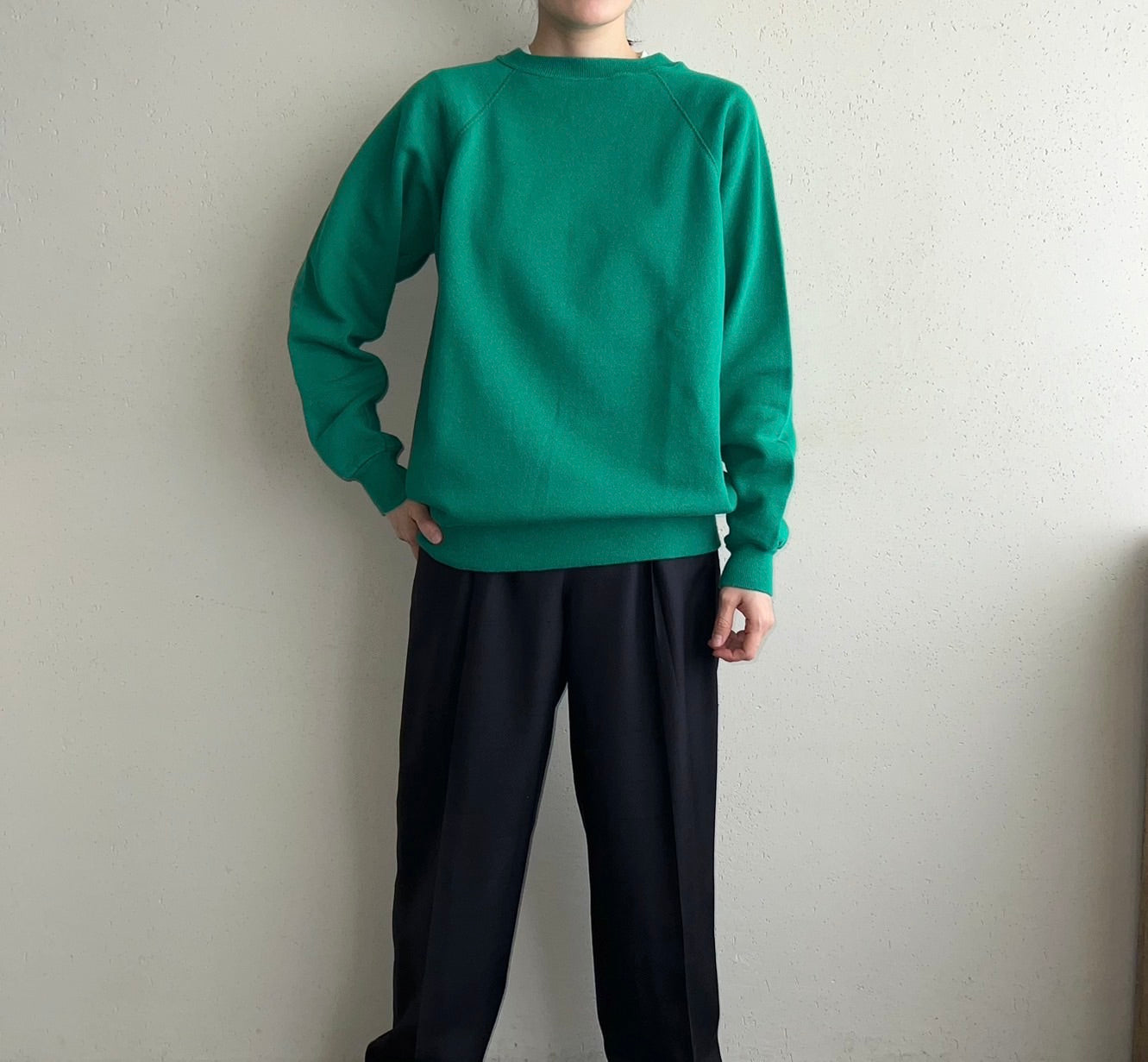 90s Green  Sweater Made in USA