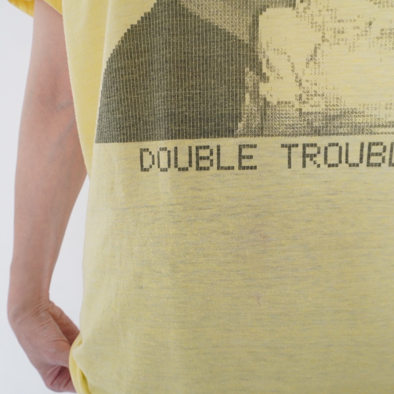 80s Photo Printed T-shirt Made in USA