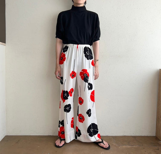70s Floral Print Pants