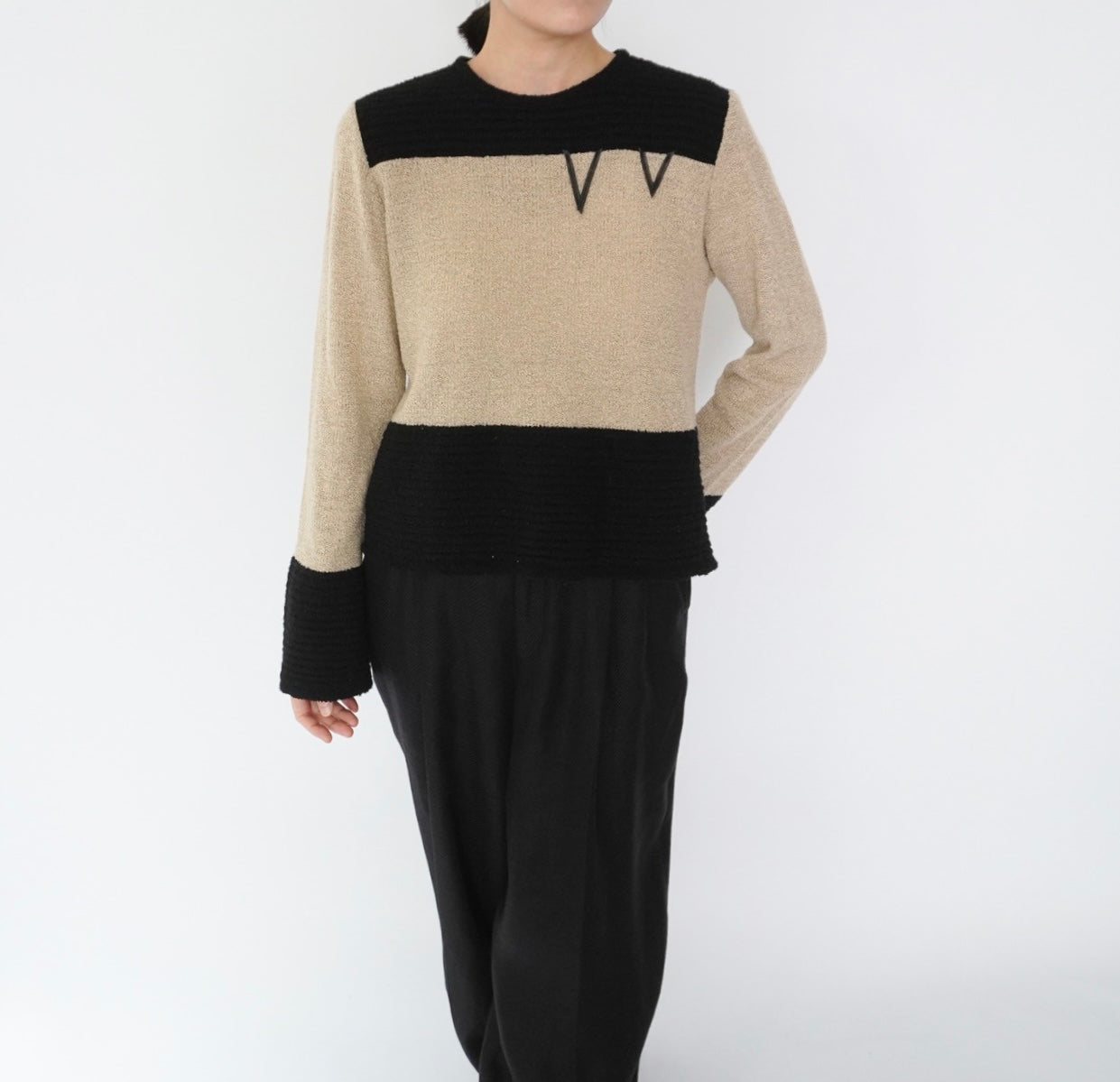 90s Two Tone Design Top