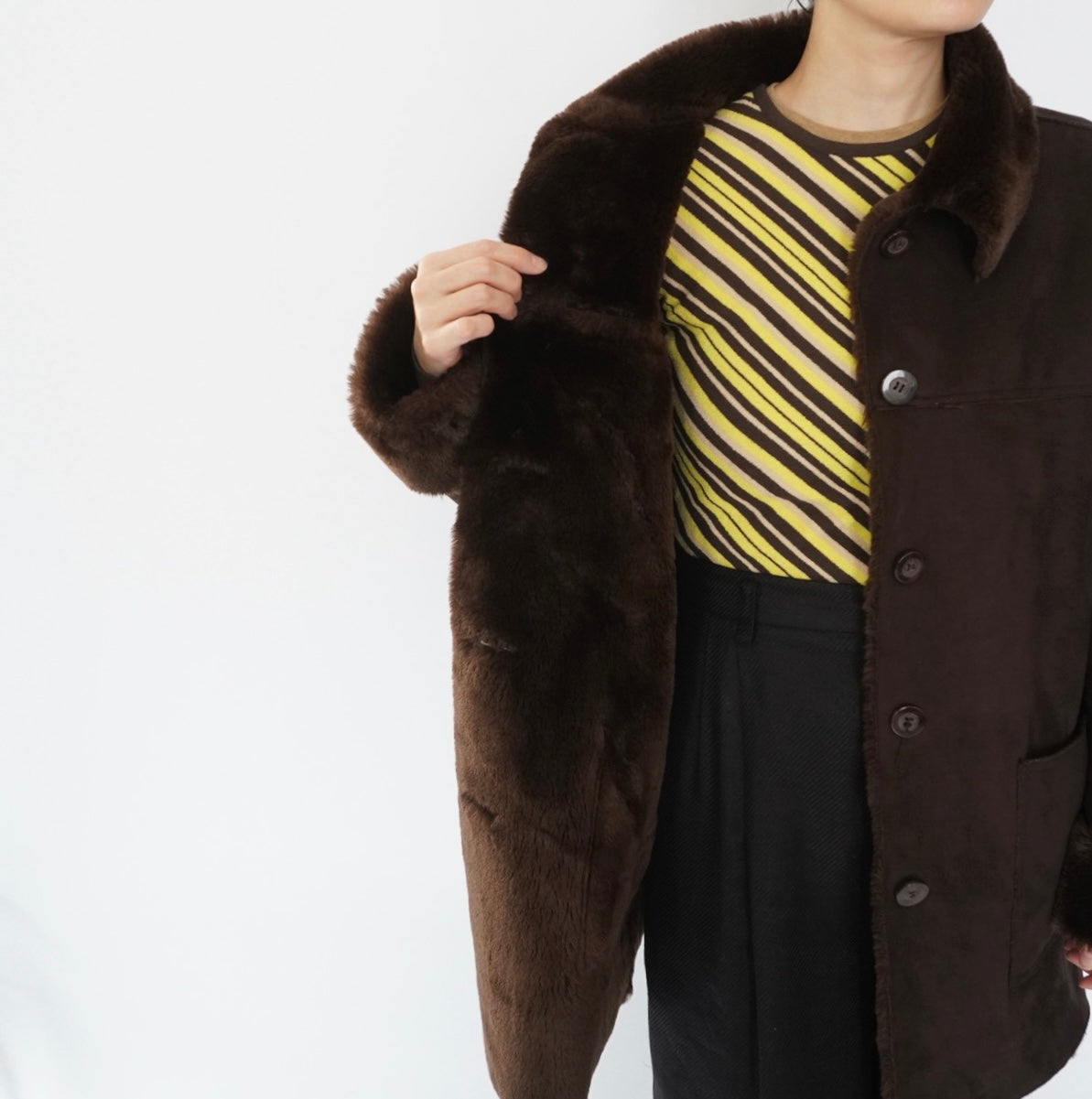 90s Faux Shearling Jacket