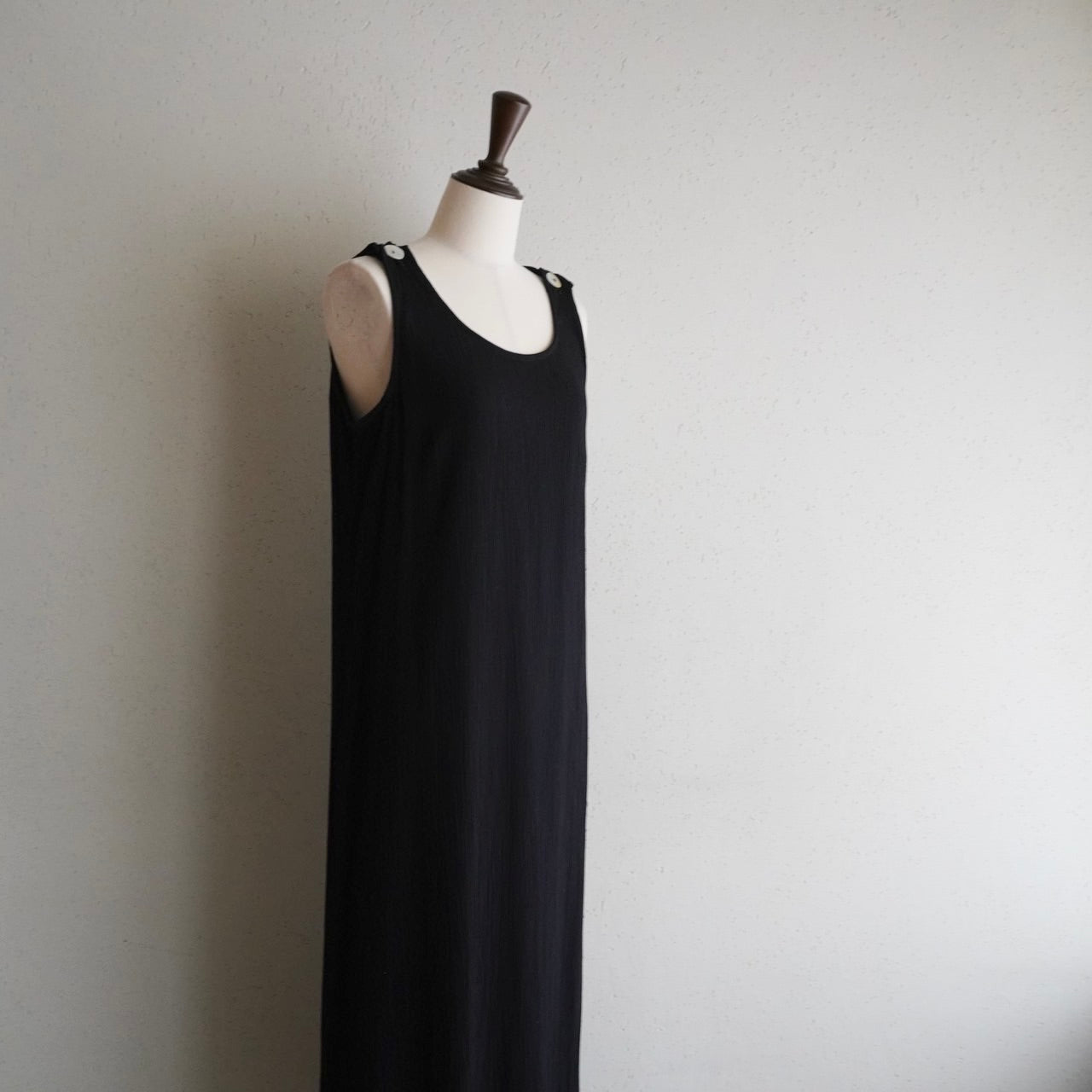 90s Sleeveless Black Dress Made in USA