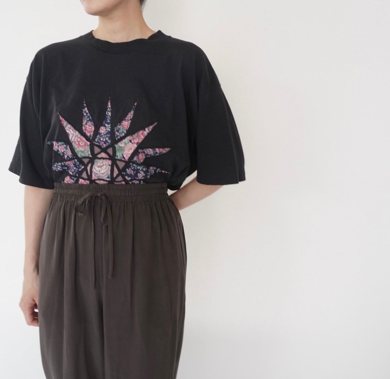80s Patchwork Design T-shirt