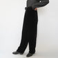 90s Black Velour Wide Pants