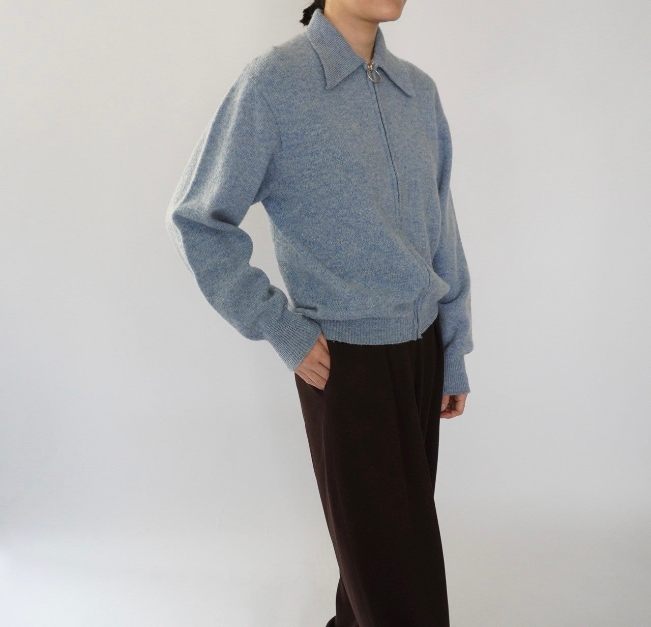 70s Ring Zip Knit