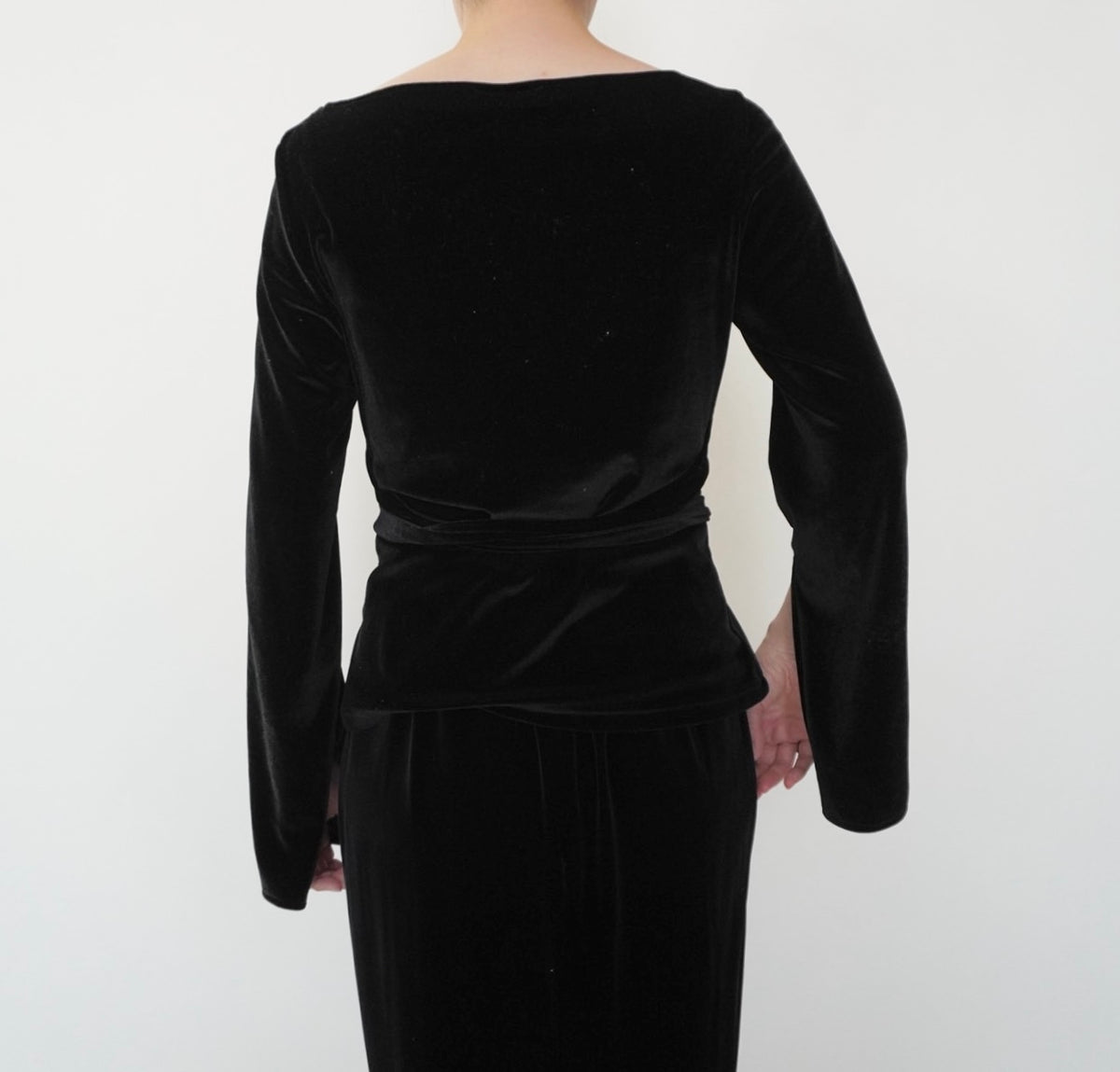 90s Velour Top Made in France