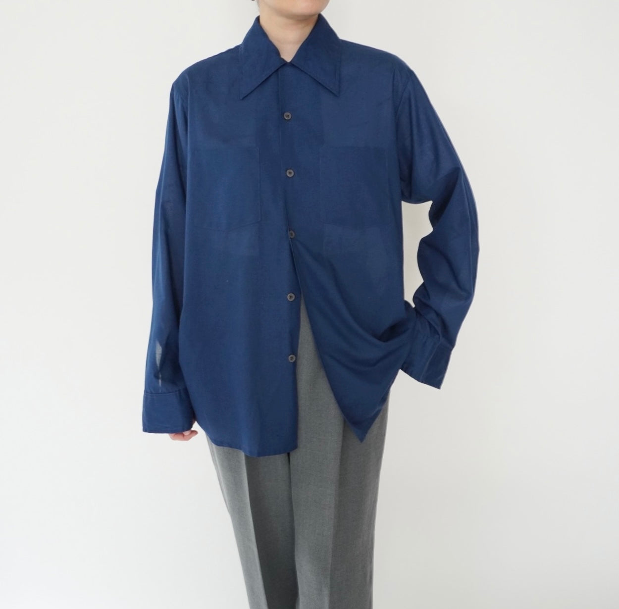 70s "Arrow" Blue Shirt