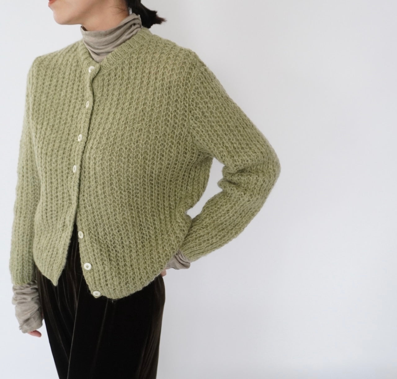 80s Mohair Knit Cardigan