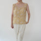 90s Floral Print Silk Top