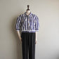 90s Cotton Striped Shirt,Jacket Made in Italy