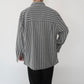 90s Gray Striped Shirt