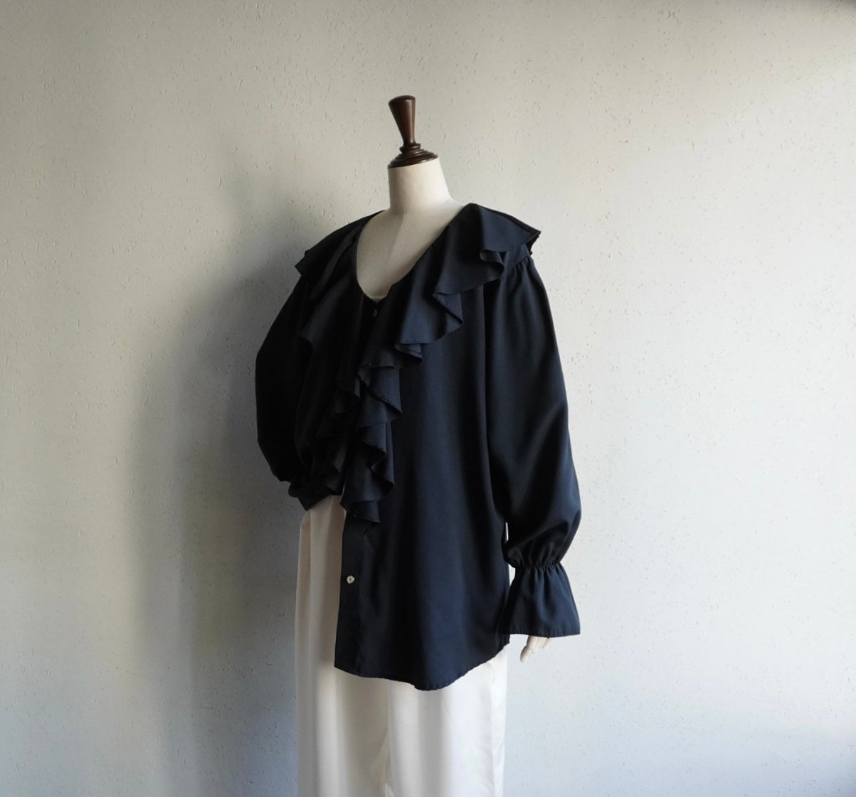 90s Ruffle Blouse Made in USA