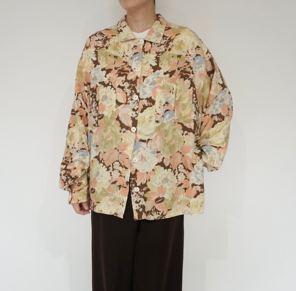 90s Flower Pattern Shirt