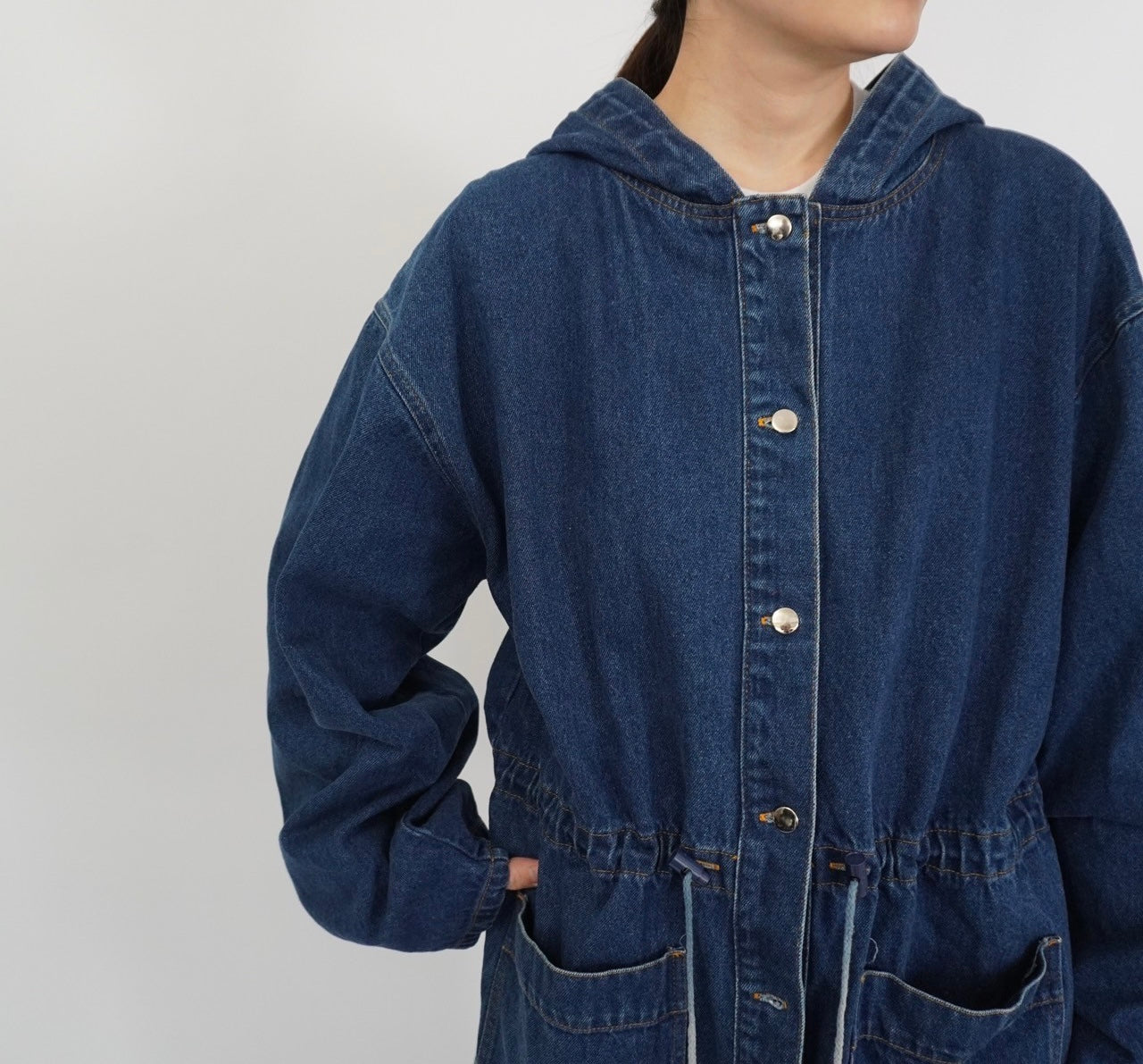 90s Hooded Denim Jacket