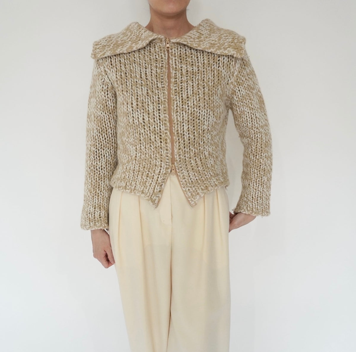 80s Double Zip Knit Made in Italy