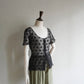 90s Black Lace Blouse