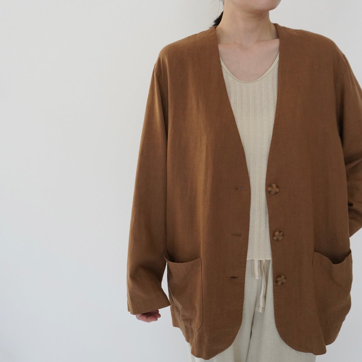 90s Design Linen Jacket