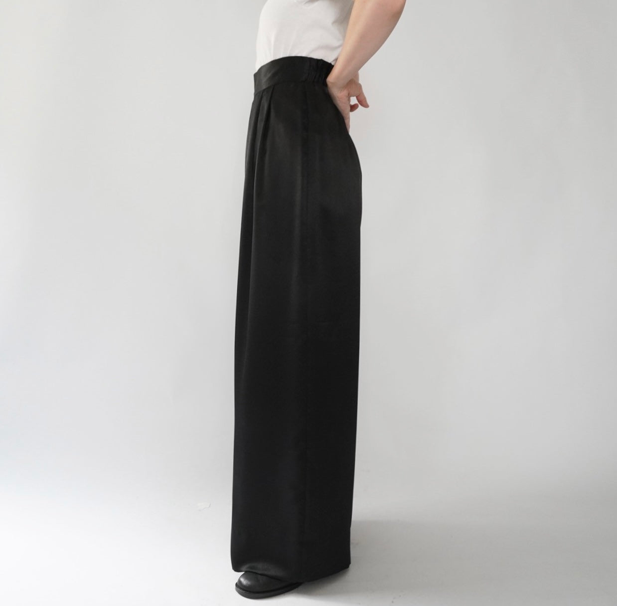 90s Black Wide Pants