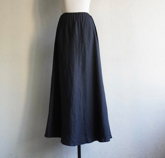 90s Linen Maxi Skirt Made in USA