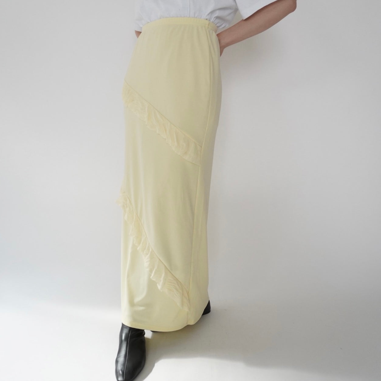 Ruffle Maxi Skirt