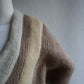 70s V Neck  Mohair Knit