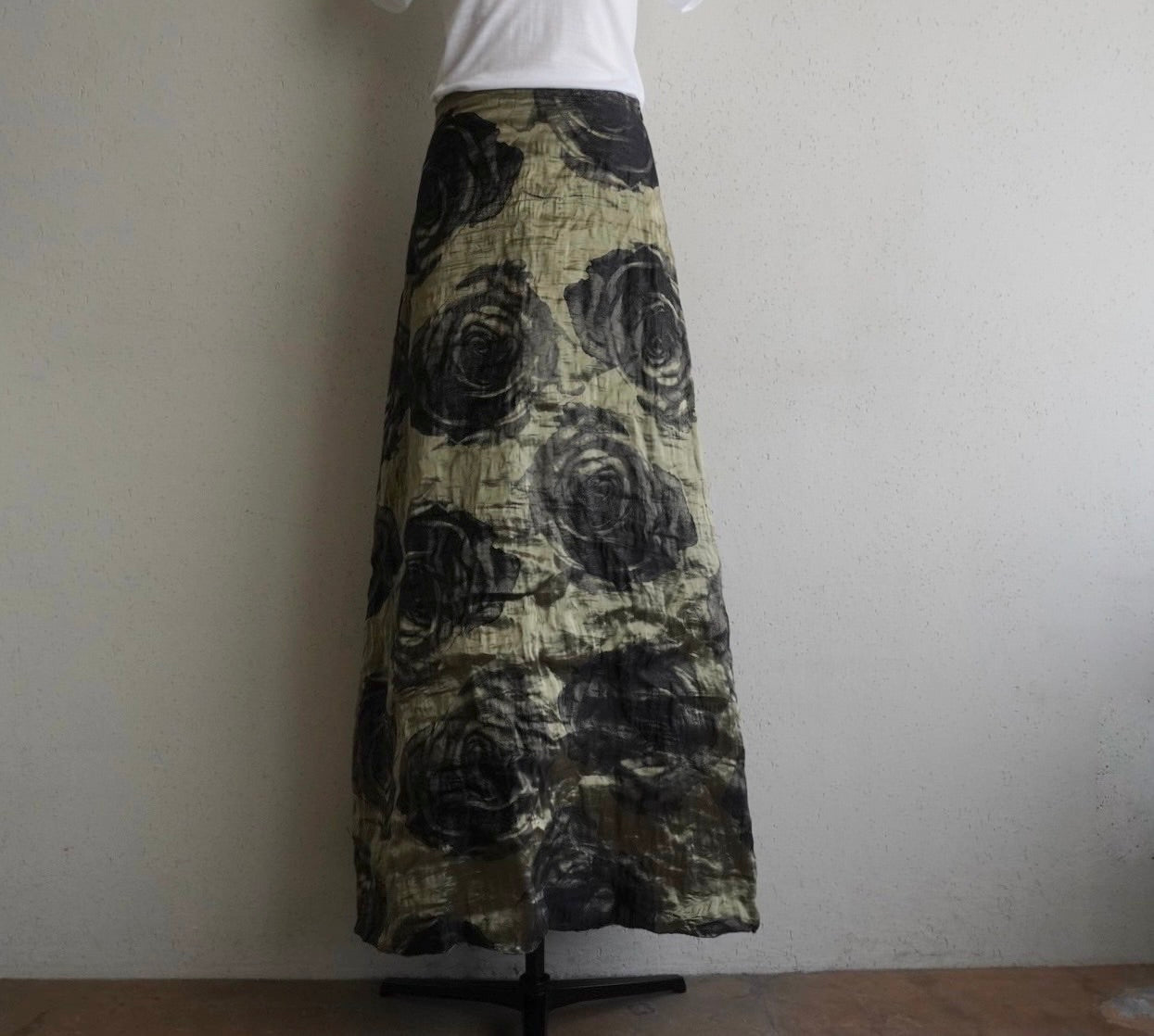 90s Silk Maxi Skirt Made in Italy