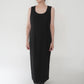90s Black Linen Dress
