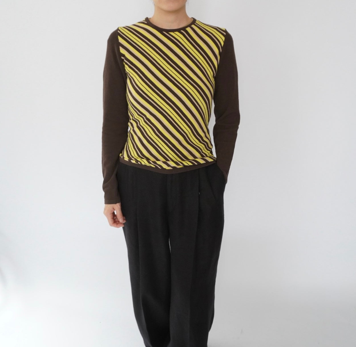 90s Italy Striped Top