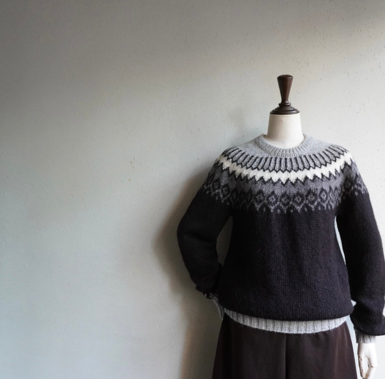80s Hand Knitted in Peru Alpaca Wool Knit