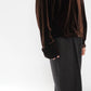 90s "J.CREW" Velour Zip Shirt