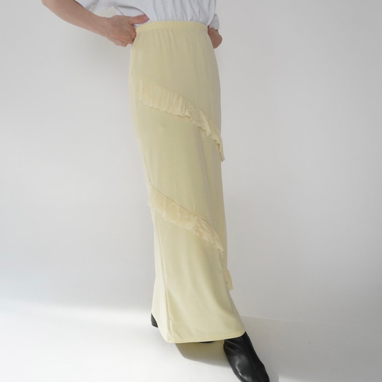 Ruffle Maxi Skirt
