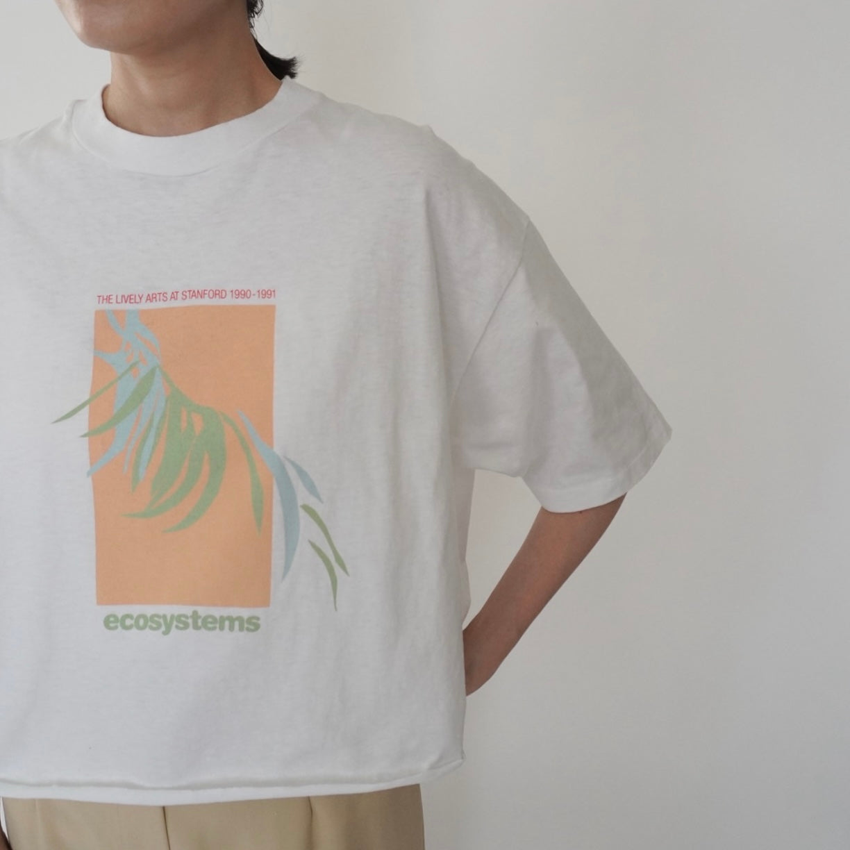 80s Printed Cut Off T-shirt Made in USA