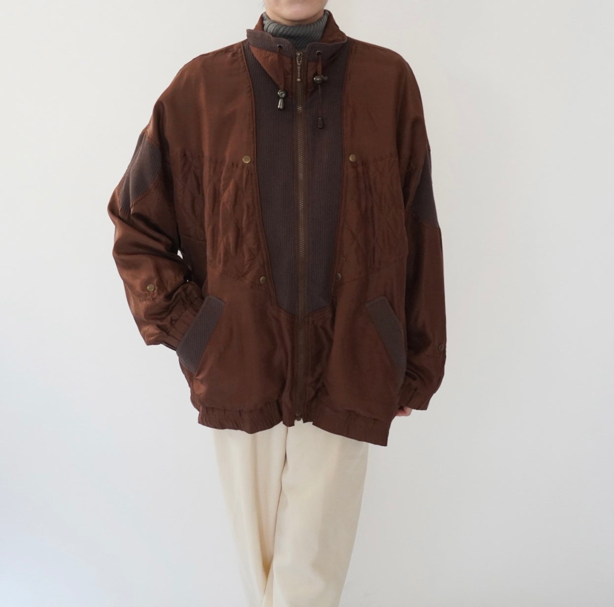 90s Silk Design Light Jacket