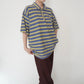 90s Striped Zip Top
