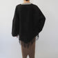 80s Black Fringe Top